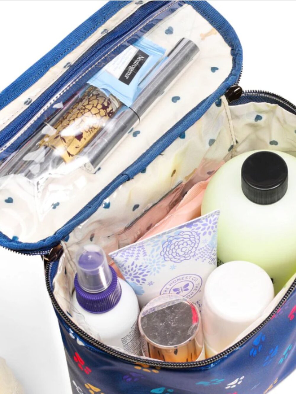 Black Paw Print Cosmetic Bag Set - Picture 3 of 5